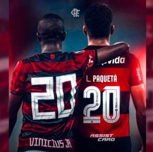 Flamengo comemora gol de Vini Jr após passe de Paquetá: "De cria"