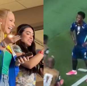 Jornalista flagra reação de Virginia ao gol de Vini Jr. contra o Haiti; veja