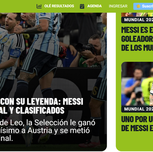 'Antológico', 'lendário' e 'histórico': imprensa internacional exalta atuação de Messi contra a Áustria