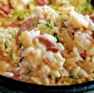 Receita fácil: Arroz cremoso com linguiça