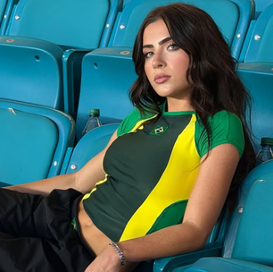 Copa do Mundo: Jade Picon aposta em brasilcore com camiseta da marca dela em parceria com Amir Slama
