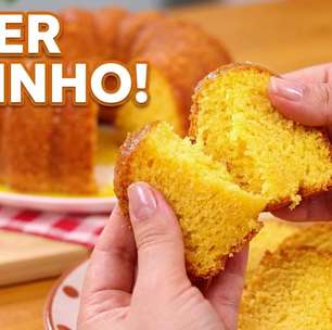 Bolo de laranja fofinho feito com a fruta inteira usando um segredo especial para não amargar