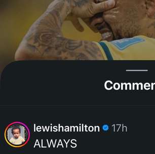 Hamilton responde post de Neymar após retorno à Seleção Brasileira: "Sempre"