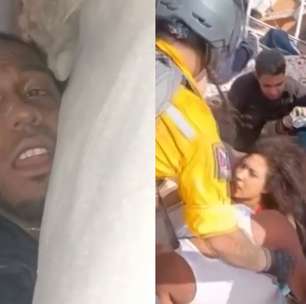 Voluntário arrisca a vida e salva mulher presa sob escombros de casa na Venezuela