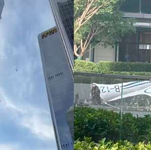 Avião de pequeno porte se choca contra arranha-céu mais alto de Pequim, na China