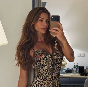 Grazi Massafera leva de oncinha a marrom na mala de viagem para a Itália