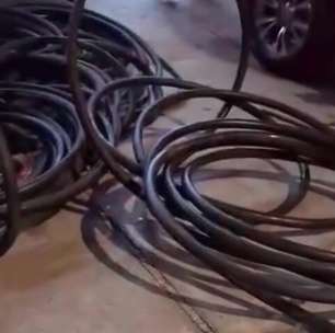 Dois homens são presos por suspeita de furtar cabos telefônicos avaliados em mais de R$ 10 mil em Mogi das Cruzes