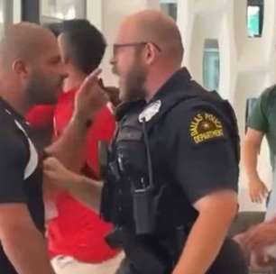 Vídeo: conflito entre policiais e delegação do Egito marca chegada em Dallas
