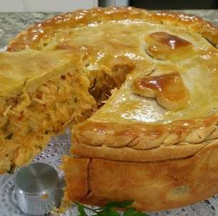 Receita fácil: Torta de frango com massa de empada