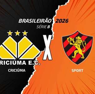 Criciúma x Sport: onde assistir, escalações e arbitragem