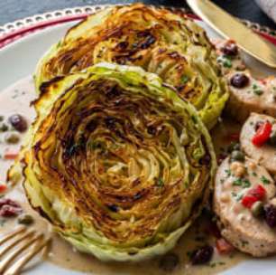Repolho assado: fácil na airfryer ou forno