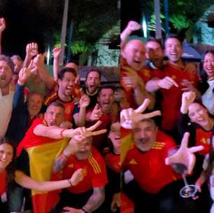 Veja a festa da torcida da Espanha em SP após a classificação sobre Portugal na Copa do Mundo