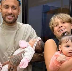 Davi Lucca surpreende com lembrancinhas no aniversário de Helena, filha de Neymar