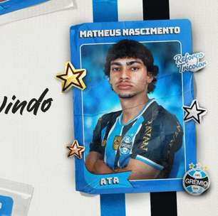 Agora é oficial: Grêmio anuncia Matheus Nascimento por quatro temporadas