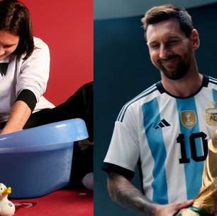 Internauta usa IA para 'recriar' banho de Messi em Yamal com 'trollagem' do argentino para cima do espanhol