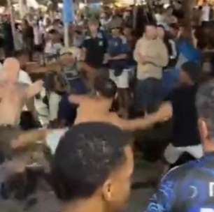 Vídeo! Derrota da Argentina na Copa termina com brigas em Copacabana e Búzios