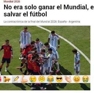 Jornal espanhol diz que título contra Argentina na Copa "salvou o futebol"