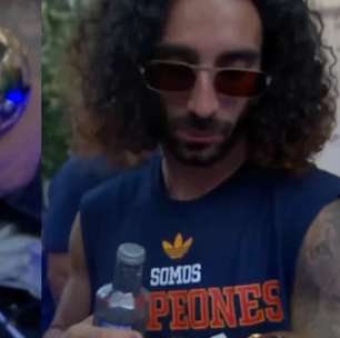 Cucurella 'perde a linha' e 'hidrata' taça da Copa do Mundo durante festa na Espanha
