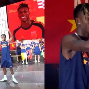 Fã de Neymar, Nico Williams surpreende com 'funk proibidão' do Brasil ao subir em palco da festa da Espanha
