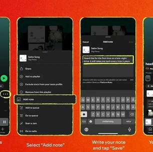 Spotify adiciona recurso 'Notas do Usuário' que permitirá anotações pessoais nas playlists