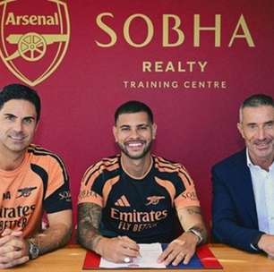 Bruno Guimarães é apresentado pelo Arsenal após transferência de R$ 514 milhões