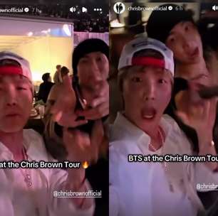 J-Hope e RM, do BTS, são criticados por irem a show de Chris Brown