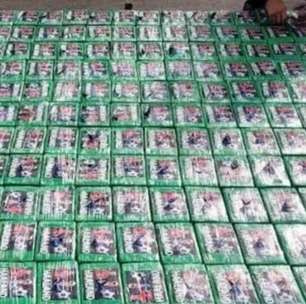 Polícia apreende 469kg de cocaína com rosto de Haaland; entenda