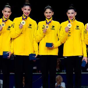 Brasil conquista ouro inédito no Mundial de ginástica rítmica com maior nota do ano