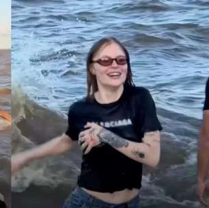 Luísa Sonza brinca com equipe no Rio Amazonas: 'Criança novamente'