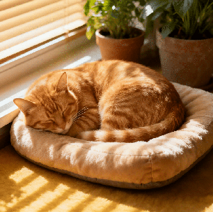 Seu gato dorme enrolado ou de barriga para cima? Veja o que cada posição pode revelar