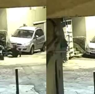 Câmera registra dupla furtando motocicleta em menos de um minuto em São Paulo