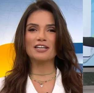 Look de Sabina Simonato vira alvo de piada no 'Bom Dia São Paulo': 'Não tem como'