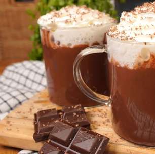 Chocolate quente cremoso com um sabor rico e aveludado, para você preparar para a família e arrasar