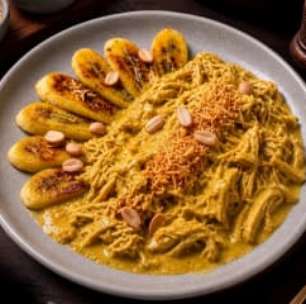 Frango cremoso com coco e banana para sair do óbvio