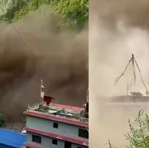 Veja imagens da enchente em rio que devastou o Nepal