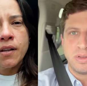 Raquel Lyra se emociona ao falar sobre cartazes do marido espalhados pelo Recife: 'Respeite minha dor'