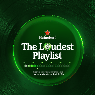 Heineken e Spotify lançam playlist em tempo real, The Loudest Playlist