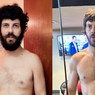 Diogo Defante revela transformação física após um ano de dedicação