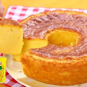 Bolo mole de milho extremamente cremoso, macio e fofinho, ideal para servir com um café