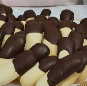 Biscoitinho de leite condensado com chocolate delicioso, fácil e especial, ideal para servir com um café