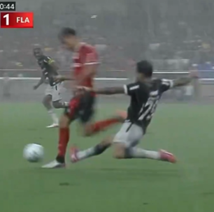 Vídeo: torcedores do Flamengo se irritam com arbitragem em lance de Freitas
