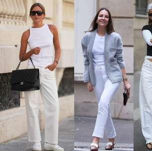 Calça jeans branca promete ser tendência na primavera; veja como usar