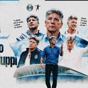 Grêmio anuncia o retorno de Renato Gaúcho ao comando do time