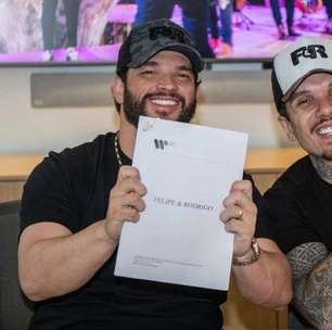 Felipe e Rodrigo assinam com a Warner Music Brasil em Nashville