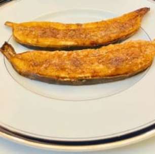 Banana com açúcar e canela na airfryer: não tem mais fácil