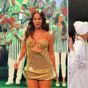 Paolla Oliveira mostra bastidores de recepção com festa na Imperatriz Leopoldinense