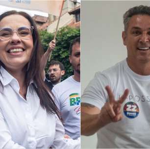 Candidatos ao governo do Rio Grande do Sul trocam abraço após votação em Porto Alegre