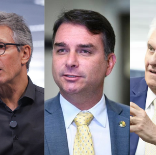 Flávio Bolsonaro recebe apoio de Zema e Temer e marca reunião com Caiado
