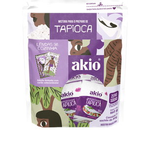 Akio une tapioca e folclore em campanha com cards colecionáveis