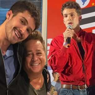 Filho de Leonardo, João Guilherme surge em ato por Lula e faz discurso: 'Amar quem se ama'